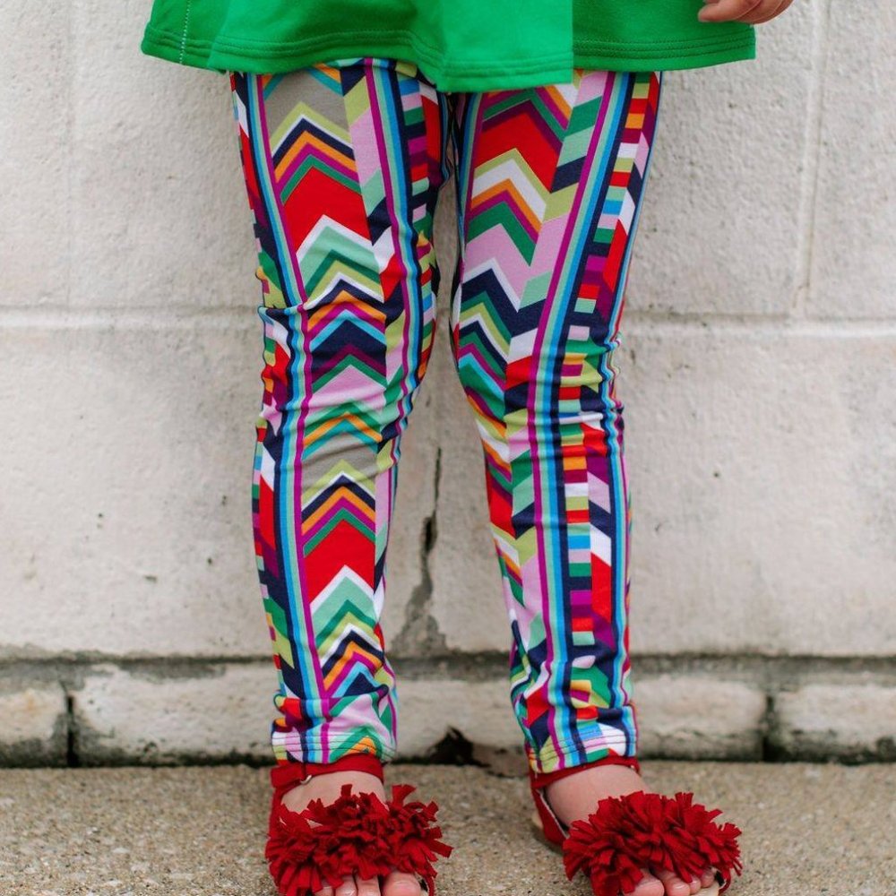 Kid's Chevron Leggings